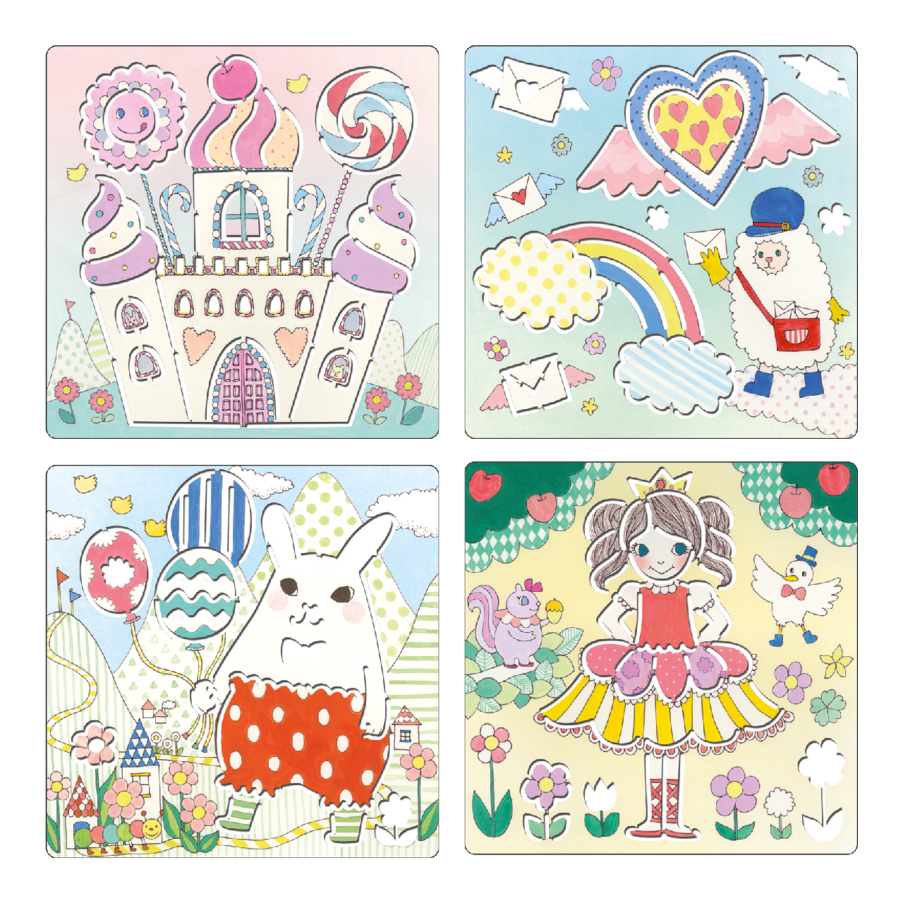 Rajzsablonok - Cukiföldje - Kawailand - Image 3