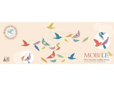 Szélmobil függődísz - Sokszínű Madarak - Mobile Katsumi-Multicolored birds