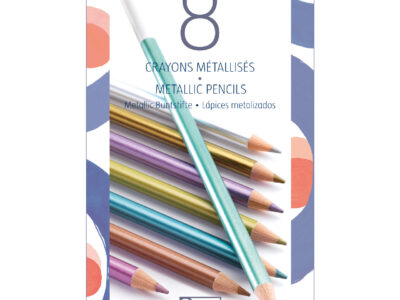 Színes ceruza készlet - 8 szín, metál - 8 metallic pencils
