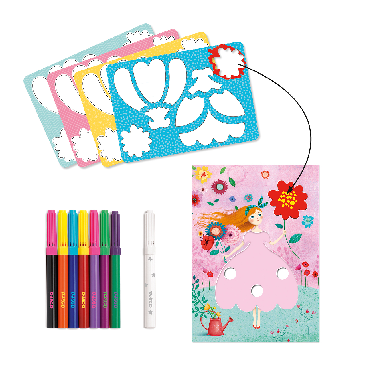 Színezés és mintakészítés varázsfilccel - Méri szép ruhái - Marie's pretty dresses - Image 4