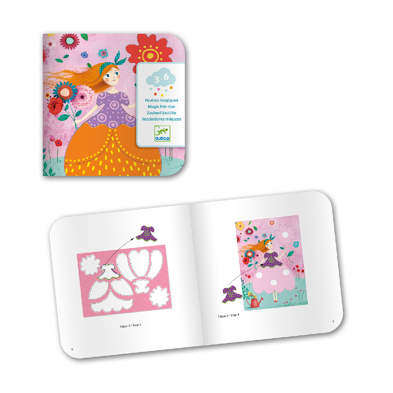 Színezés és mintakészítés varázsfilccel - Méri szép ruhái - Marie's pretty dresses - Image 5