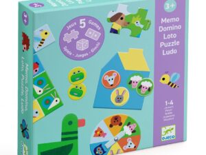 Társasjáték - 5 az 1-ben, Farm állatok és barátaik - At the farm, 5 GAMES