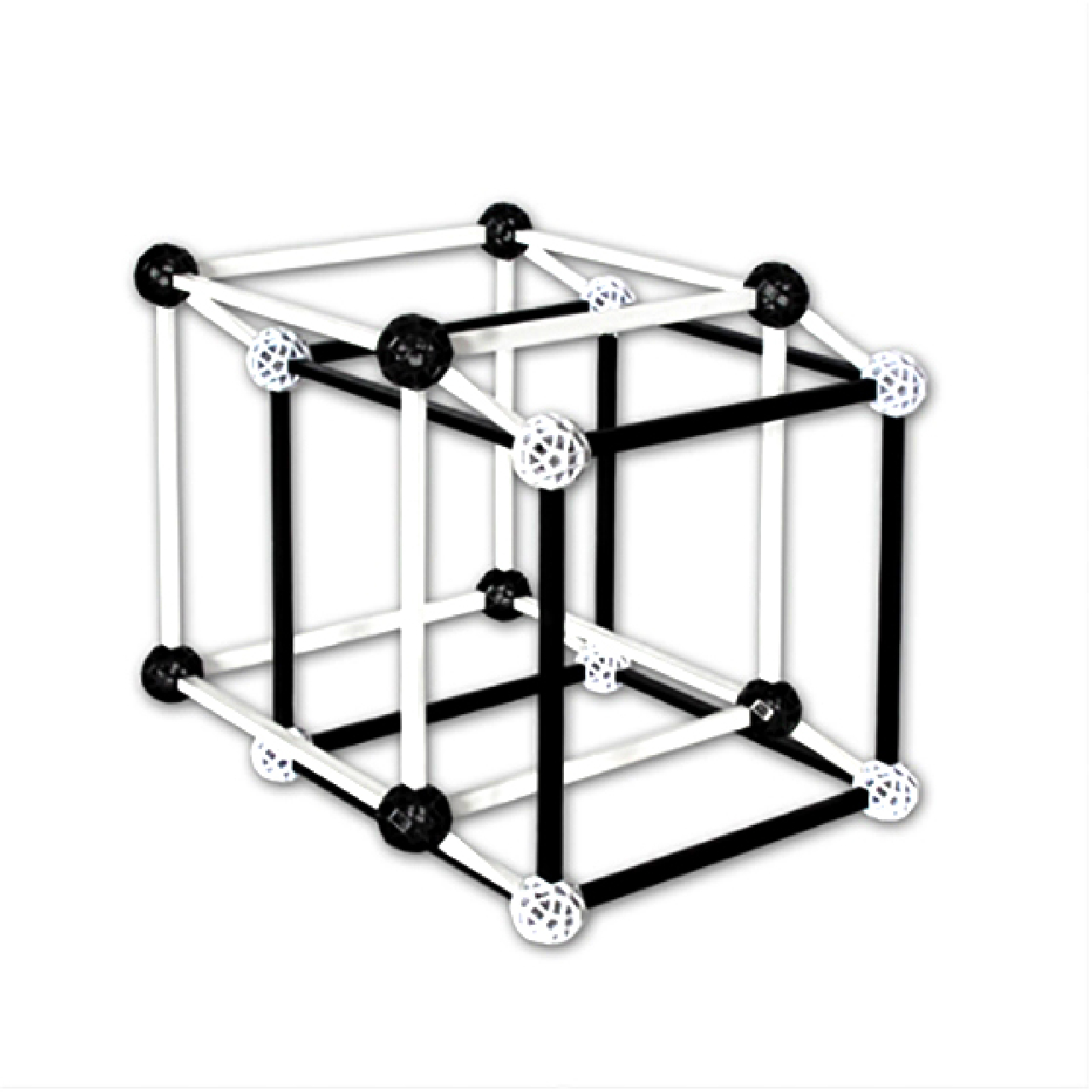 Tudományos modellező készlet - ZomeTool fekete-fehérben - Design 3 - Image 3