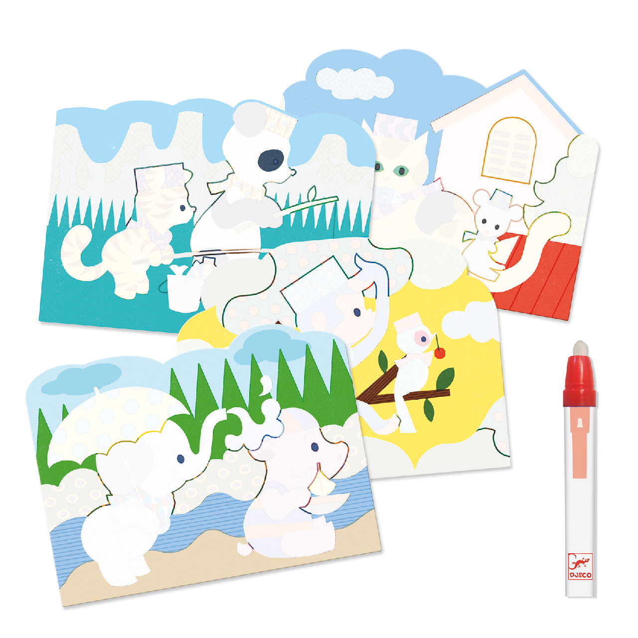 Vízzel színező készlet - Bújócska a szabadban - Hidden outside - Image 3