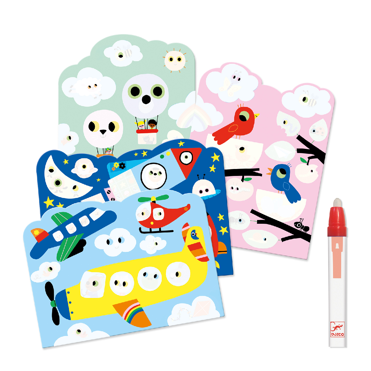 Vízzel színező készlet - Bújócska az égen - Hidden in the sky - Image 3