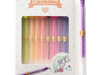Zseléstoll készlet - 10 pasztell szín - 10 candy gel pens
