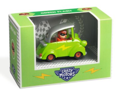 CRAZY MOTORS játékautó - Zöld Villám - Green Flash
