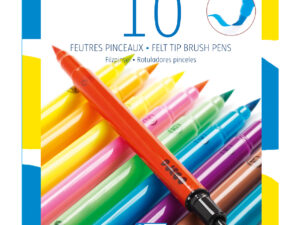 Ecsetfilc készlet - 10 ragyogó szín - Pop colors