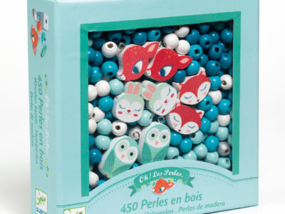 Fagyöngy készlet - Erdei állatkák - Wooden beads, small animals