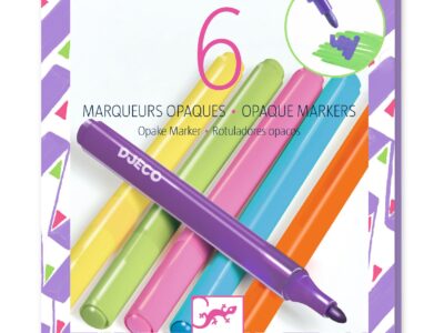 Filctoll készlet - 6 fedő szín, "80-as évek" - 6 opaque markers