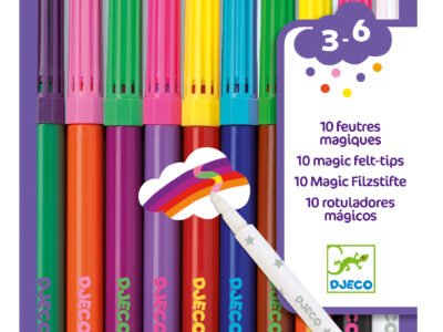 Filctoll készlet - Mágikus filctollak, 9 szín és 1 színváltó - 10 magic felt-tips