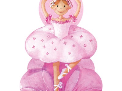 Formadobozos puzzle - Balerina virággal, 36 db-os - The ballerina with the flower