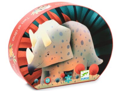 Formadobozos puzzle - Teo a kis dínó, 24 db-os - Teo the dino