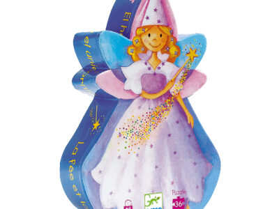 Formadobozos puzzle - Tündér és az egyszarvú, 36 db-os - The fairy and the unicorn
