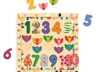 Formaillesztő, formaberakó - 1-től 10-ig kirakó - Puzzle 1 - 10