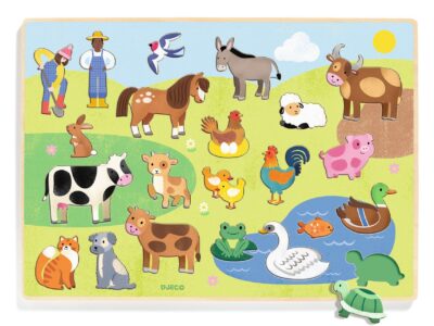 Formaillesztő, formaberakó - Tanyán - Puzzlo FarmAnimo