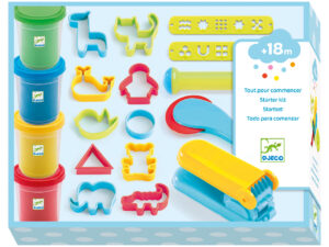 Gyurmaformázó készlet - Bevezetés a gyurmázásba, 4 alapszín + 21 eszköz - Introduction to dough