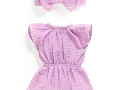 Játékbaba kiegészítő, babaruha - Ibolya - Outfit Violette