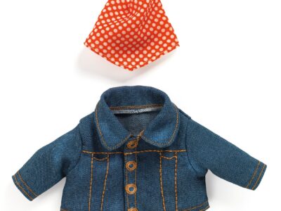 Játékbaba kiegészítő, babaruha - Kék dzseki - Outfit Blue jacket