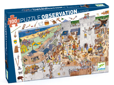 Megfigyeltető puzzle - Bevehetetlen vár, 100 db-os - Fortified castle