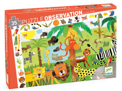 Megfigyeltető puzzle - Dzsungel, 35 db-os - Jungle