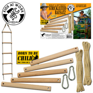 Kötéllétra készítő készlet 5 rúddal