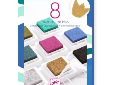 Kreatív eszközök - Nyomdapárna készlet, 8 elegáns szín - 8 ink pads and 1 cleaner - chic