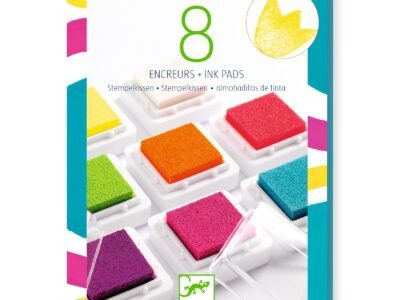 Kreatív eszközök - Nyomdapárna készlet, 8 pop szín - 8 ink pads and 1 cleaner - pop