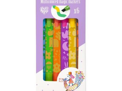 Mágikus filctolkészlet - 6 db színváltó filctoll - Multicolored magic markers