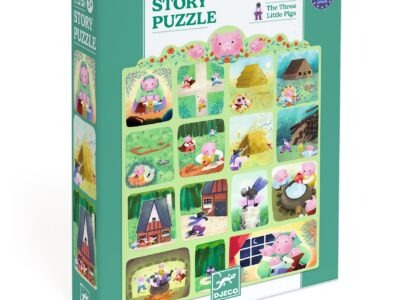 Mese puzzle - A három kismalac, 35 db-os - The Three Little Pigs