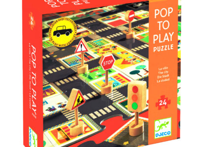 Óriás puzzle - A város, 24 db-os - The city