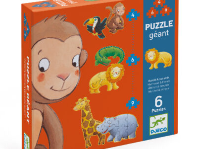 Óriás puzzle - Marmoset és barátai, 4-6-9 db-os - Marmoset and friends