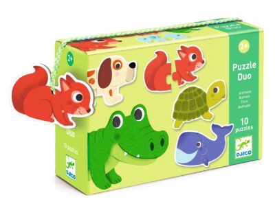 Párosító puzzle - Állatos, 20 db-os - Animals