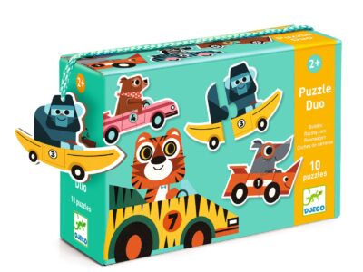Párosító puzzle - Autós - Racing cars