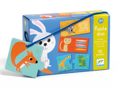 Párosító puzzle - Ki mit eszik?, 20 db-os -  Dinner's ready!
