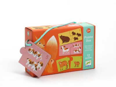Párosító puzzle - Kié a kölyök, 24 db-os - Baby animals