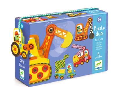 Párositó puzzle - Munkagépek, 12 db-os - Articulo vehicles