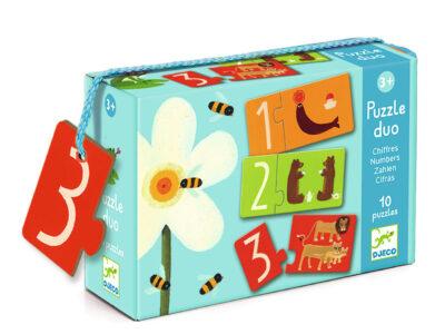 Párosító puzzle - Számok, 20 db-os - Numbers