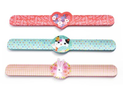 Rácsapós karkötő - Szív, Macsek, Nyúl - Slap bracelets heart,rabbit,cat