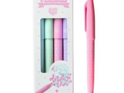 Radírozható tollkészlet - 4 pasztell színű - 4 Pastel erasable pens