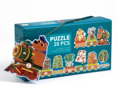 Sorozatkirakó puzzle - 10-ig számolok, 20 db-os - I count