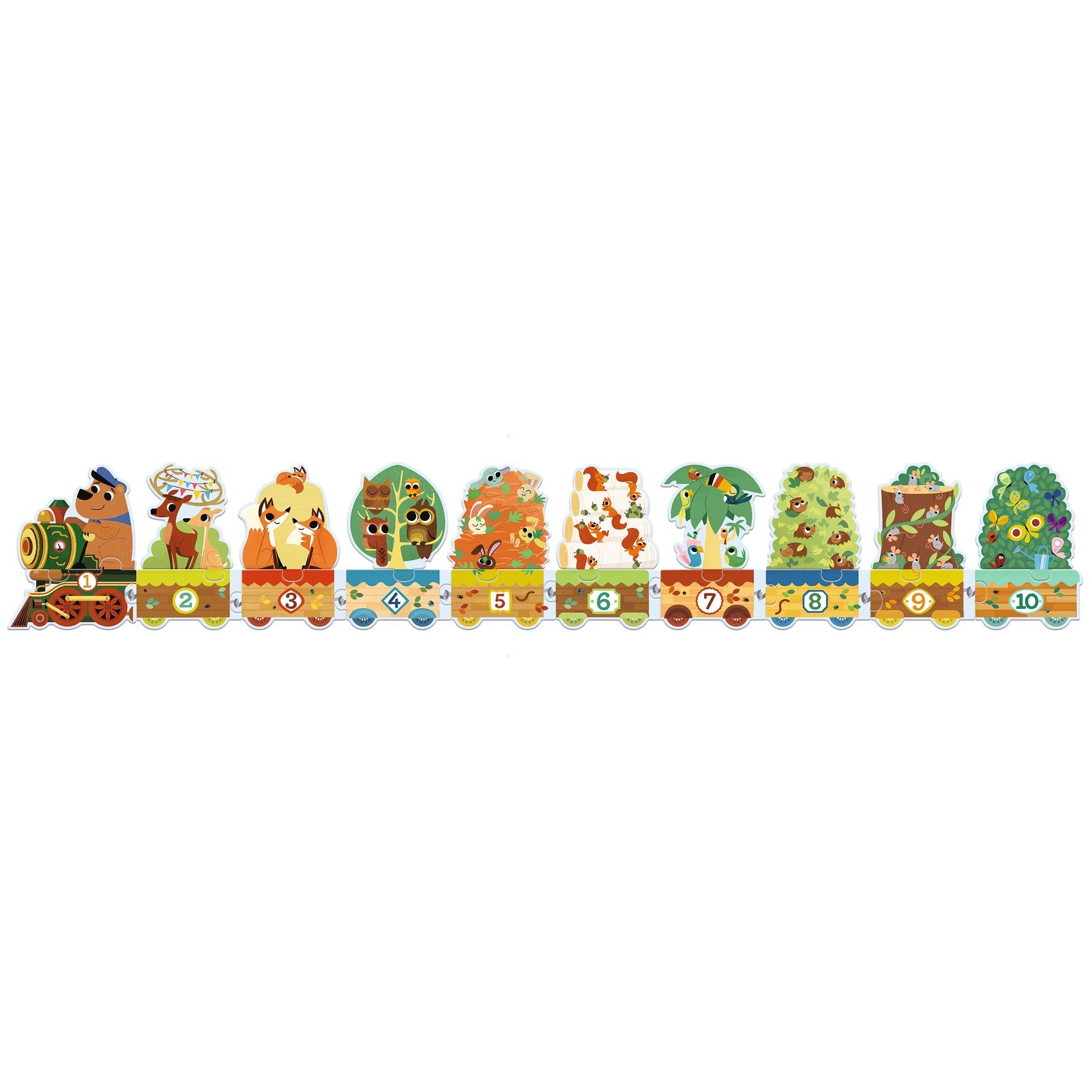 Sorozatkirakó puzzle - 10-ig számolok, 20 db-os - I count - Image 3