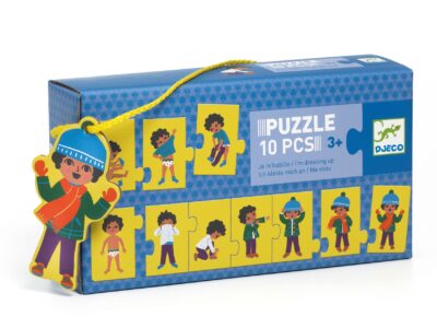 Sorozatkirakó puzzle - Öltözködés, 10 db-os - I am dressing up