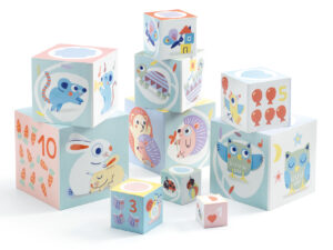 Toronyépítő kocka - Nyuszis - BabyBloki