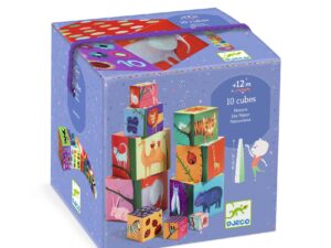 Toronyépítő kocka - Természet és állatok - 10 nature and animal blocks