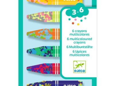 Viaszkréta készlet - 6 kréta kölönböző színekből összeállítva - 6 multicoloured crayons