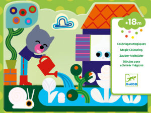 Vízzel színező készlet - Bújócska a kertben - Hidden in the garden