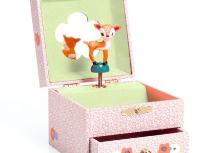 Zenélő ékszerdoboz - Szende őz - Wood fawn