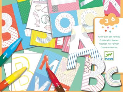 Kreatív készlet - Kiszínezett vicces ABC nagybetűim - A world to create, letters