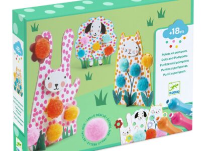 Képszínezés pöttyökkel és pompomokkal - Lenn a fűben - Dots and Pompoms – In the Grass